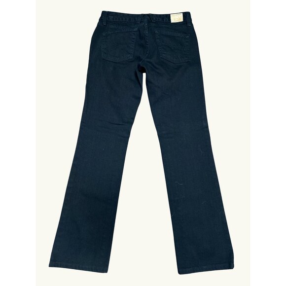 Agave Nectar Premium Denim Classic Straight Blackout Supima Flex Jet Black Jeans - Picture 2 of 13